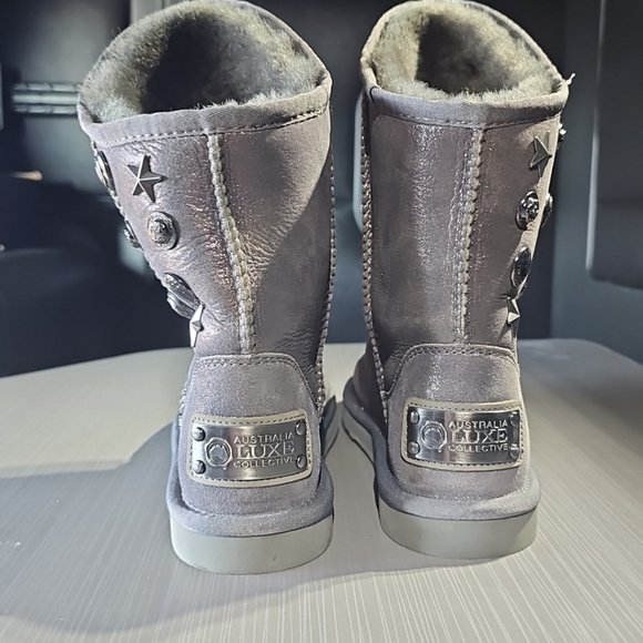 Australia Luxe Collective ANGEL Short Boots Women 6M Gray/Silver NEW Without Tag - Picture 5 of 12